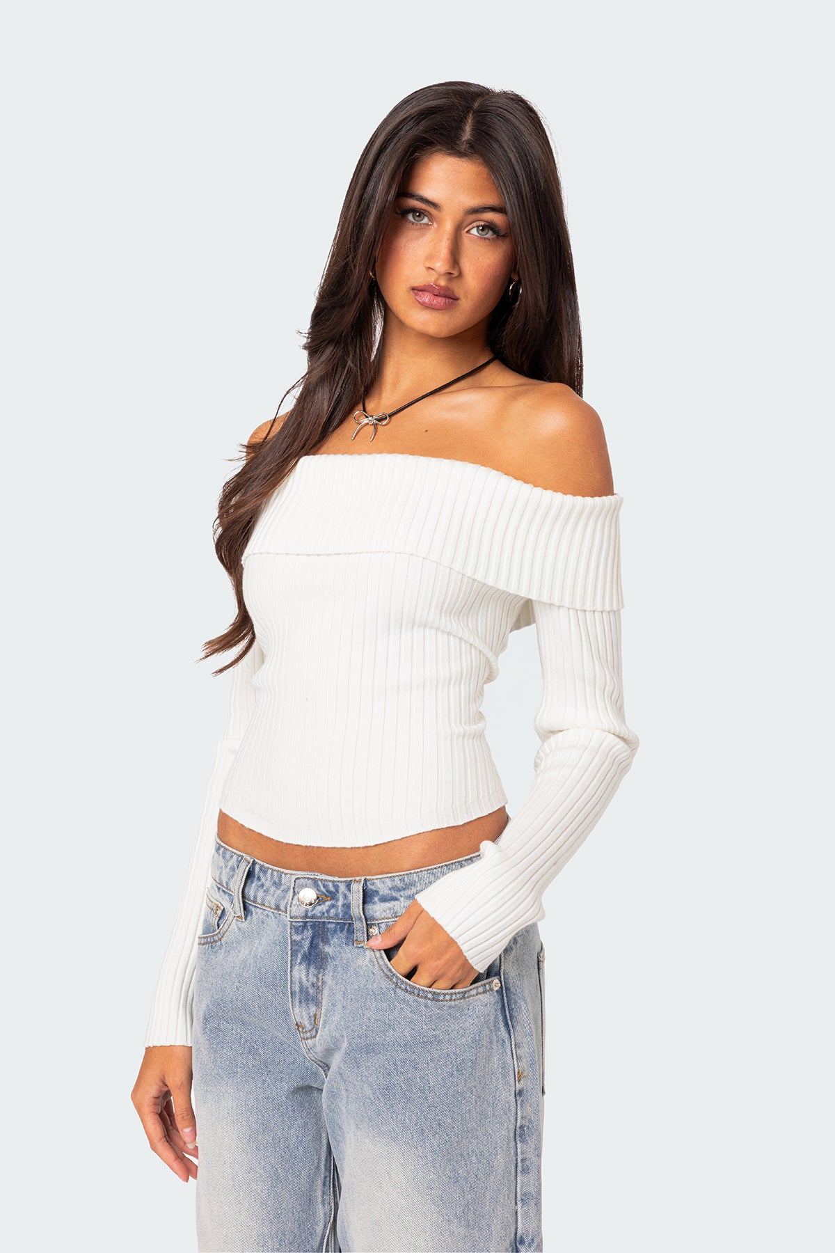 Lauren Knit Fold Over Top