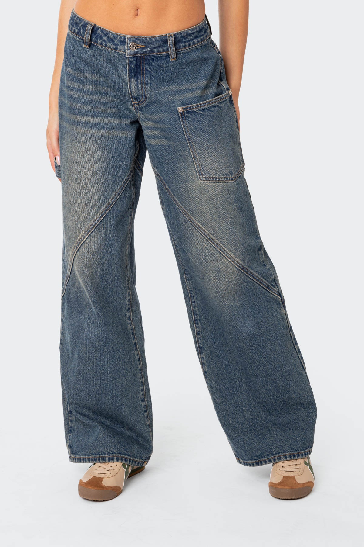 Serena Low Rise Carpenter Jeans