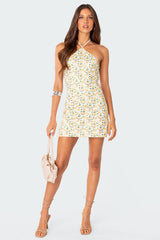 Elodie Rose Printed Mini Dress