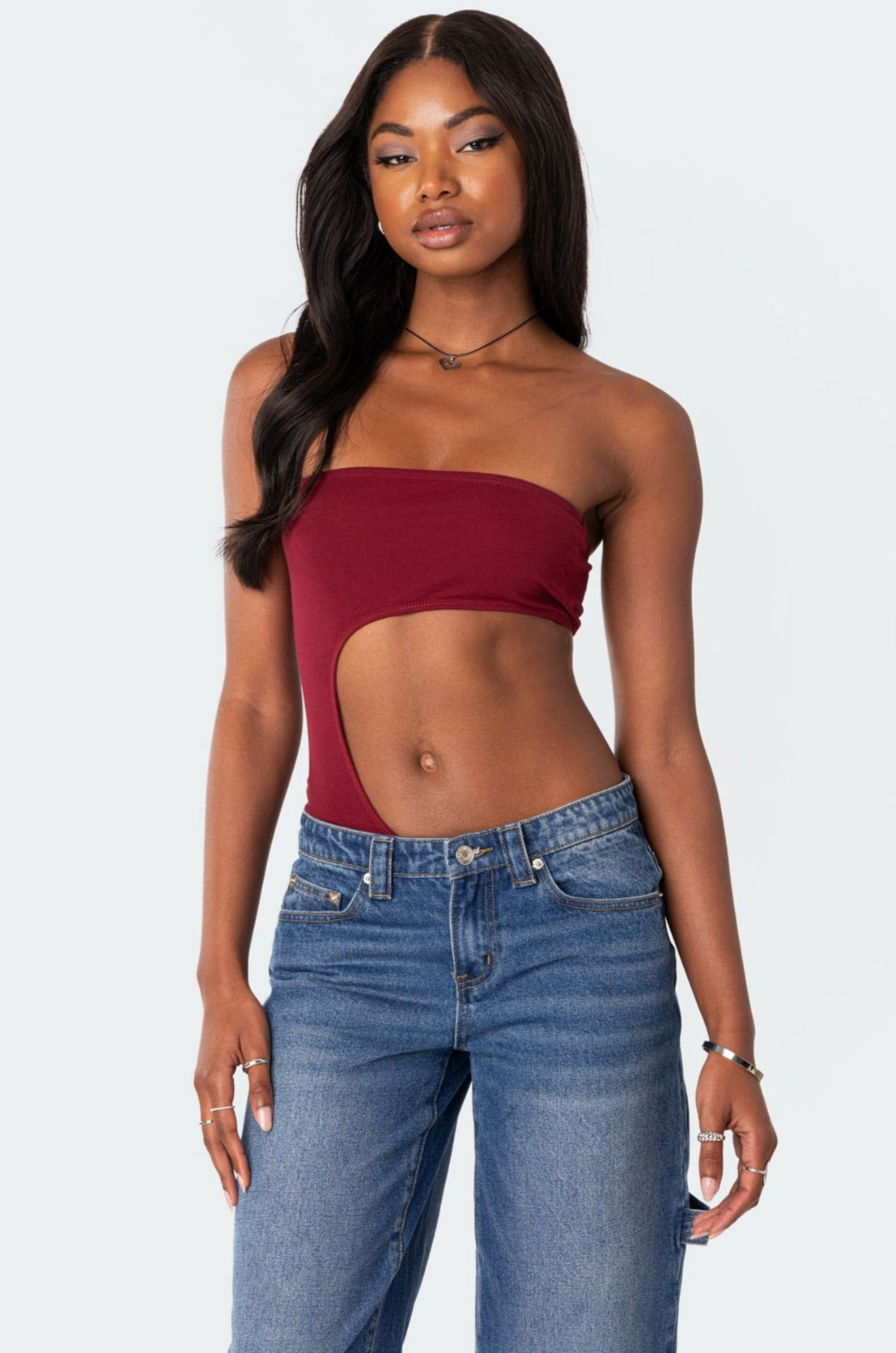 Indy Asymmetric Cut Out Bodysuit