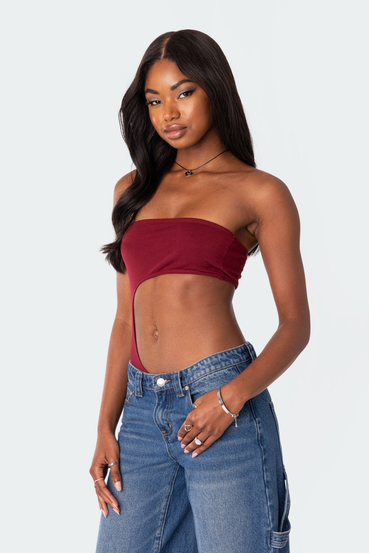 Indy Asymmetric Cut Out Bodysuit