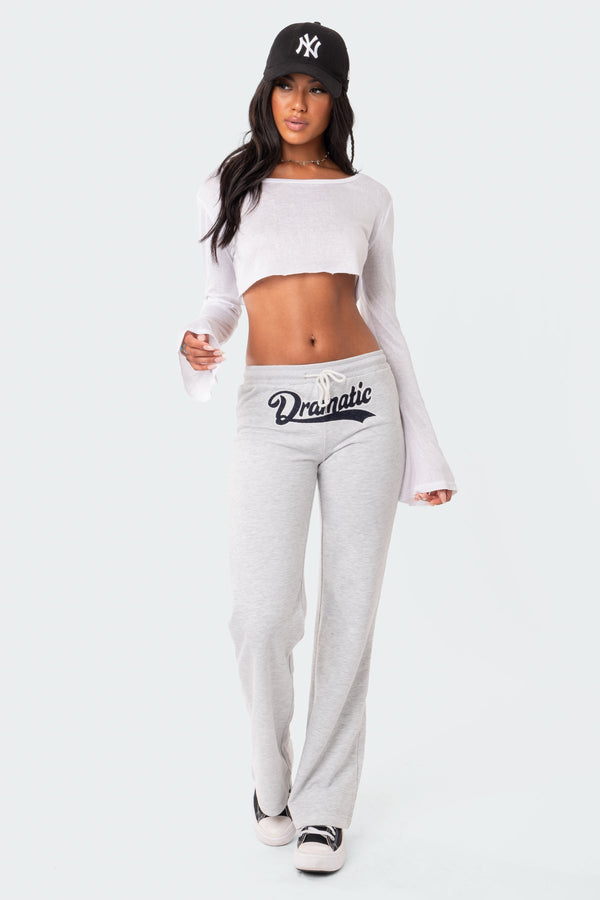 Dramatic Low-Rise Joggers