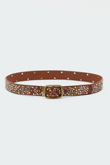 Zinia Studded Faux Leather Belt