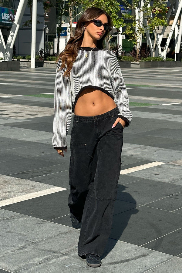 Ayla Low Rise Baggy Carpenter Jeans