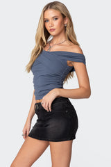 Crisscross Off Shoulder Top