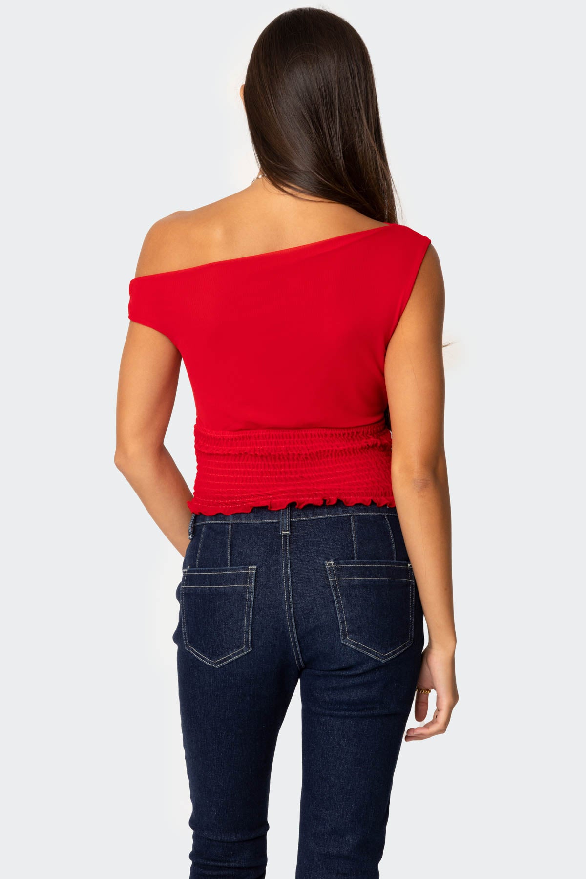 Jenny Scrunched Asymmetric Top