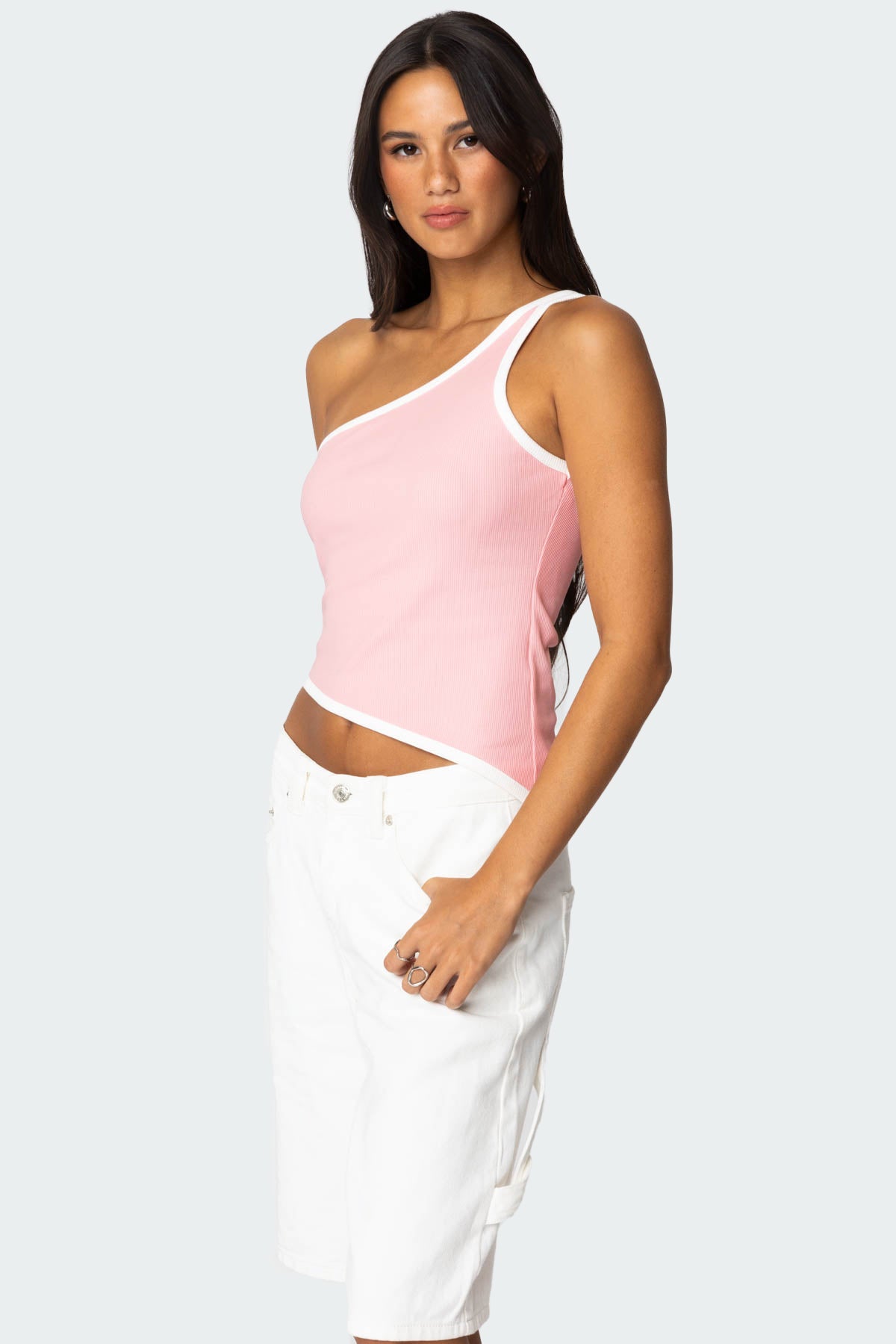 Asymmetric Contrast Top