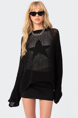 Seeing Stars Oversized Sweater