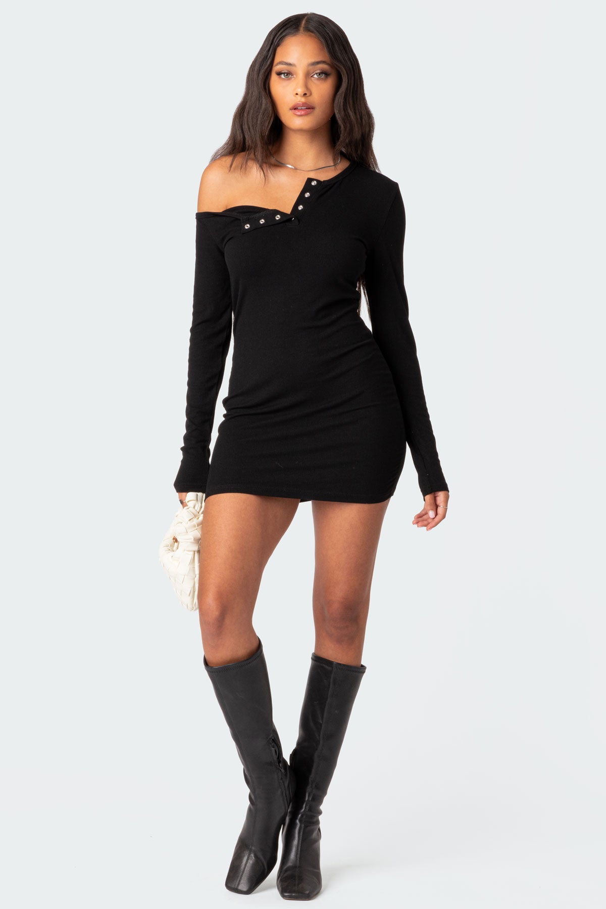 Soleste Ribbed Mini Dress