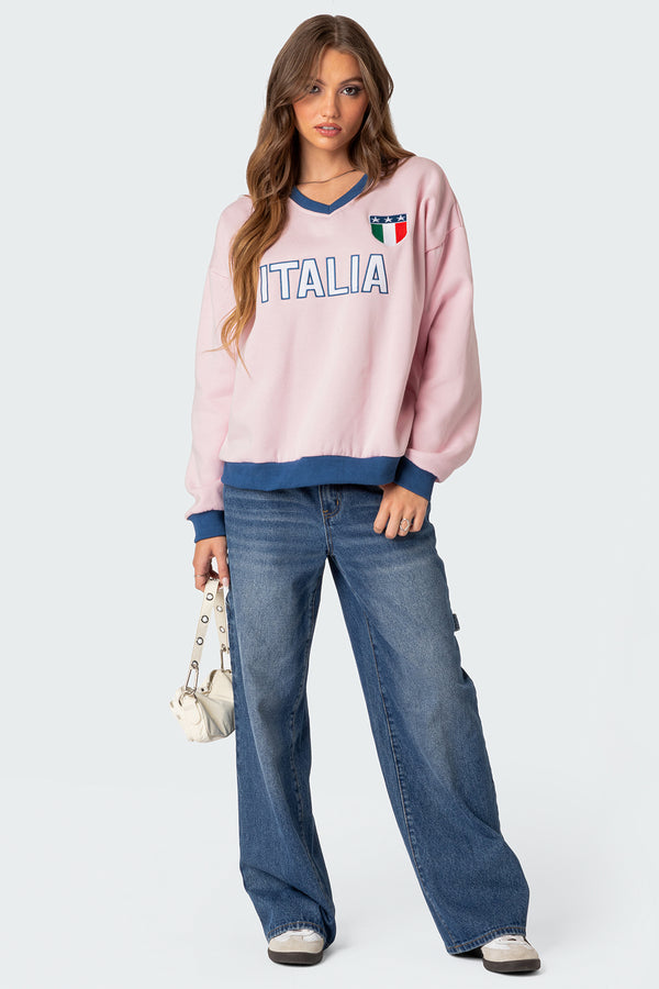 Italy Oversized Sweatshirt