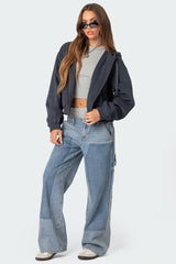 Milly Oversized Cropped Jacket