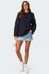 Alene Oversized Cable Knit Sweater