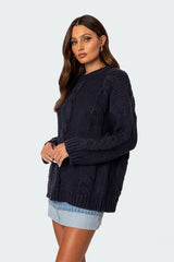 Alene Oversized Cable Knit Sweater