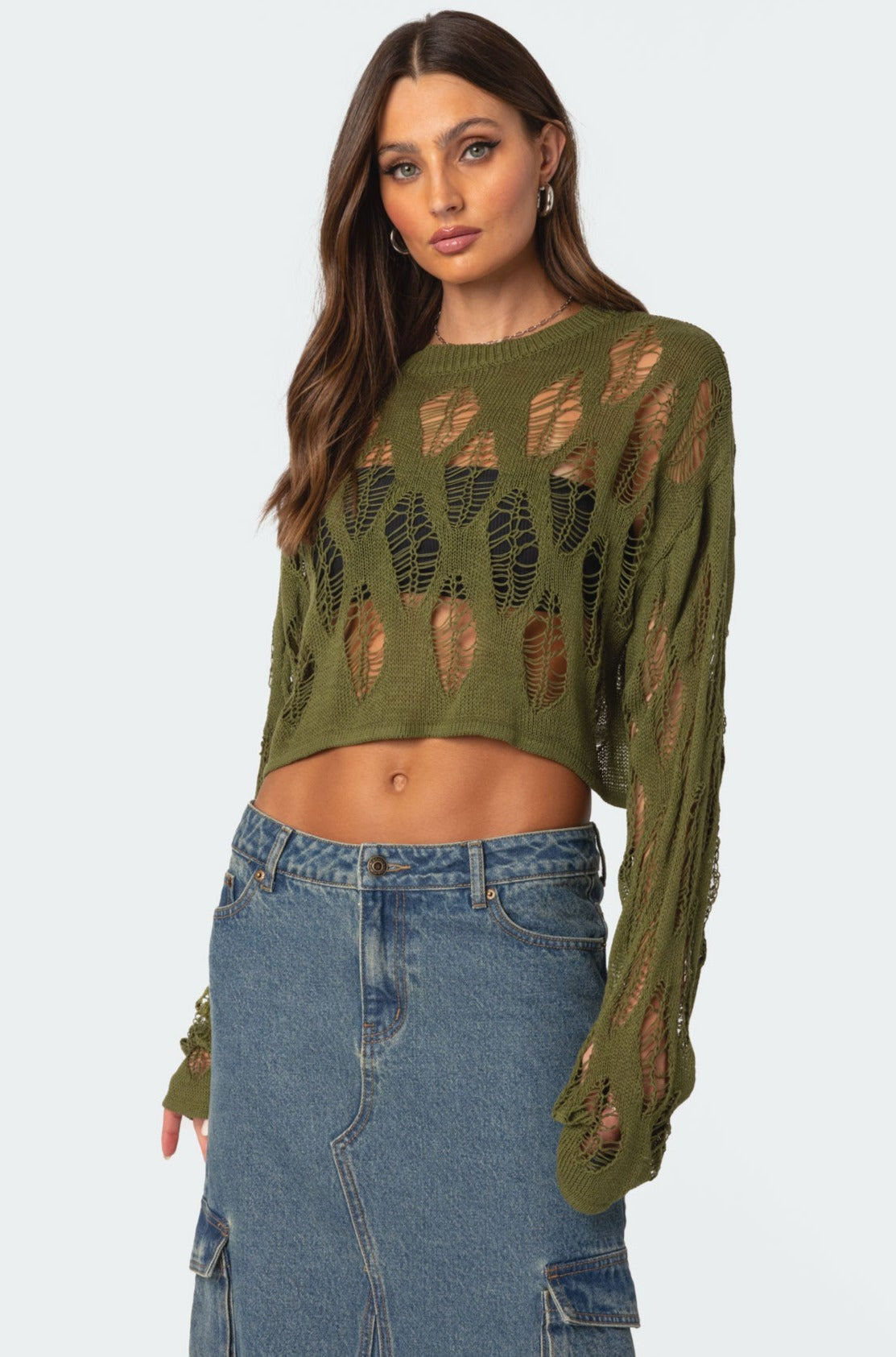 Clover Distressed Sweater