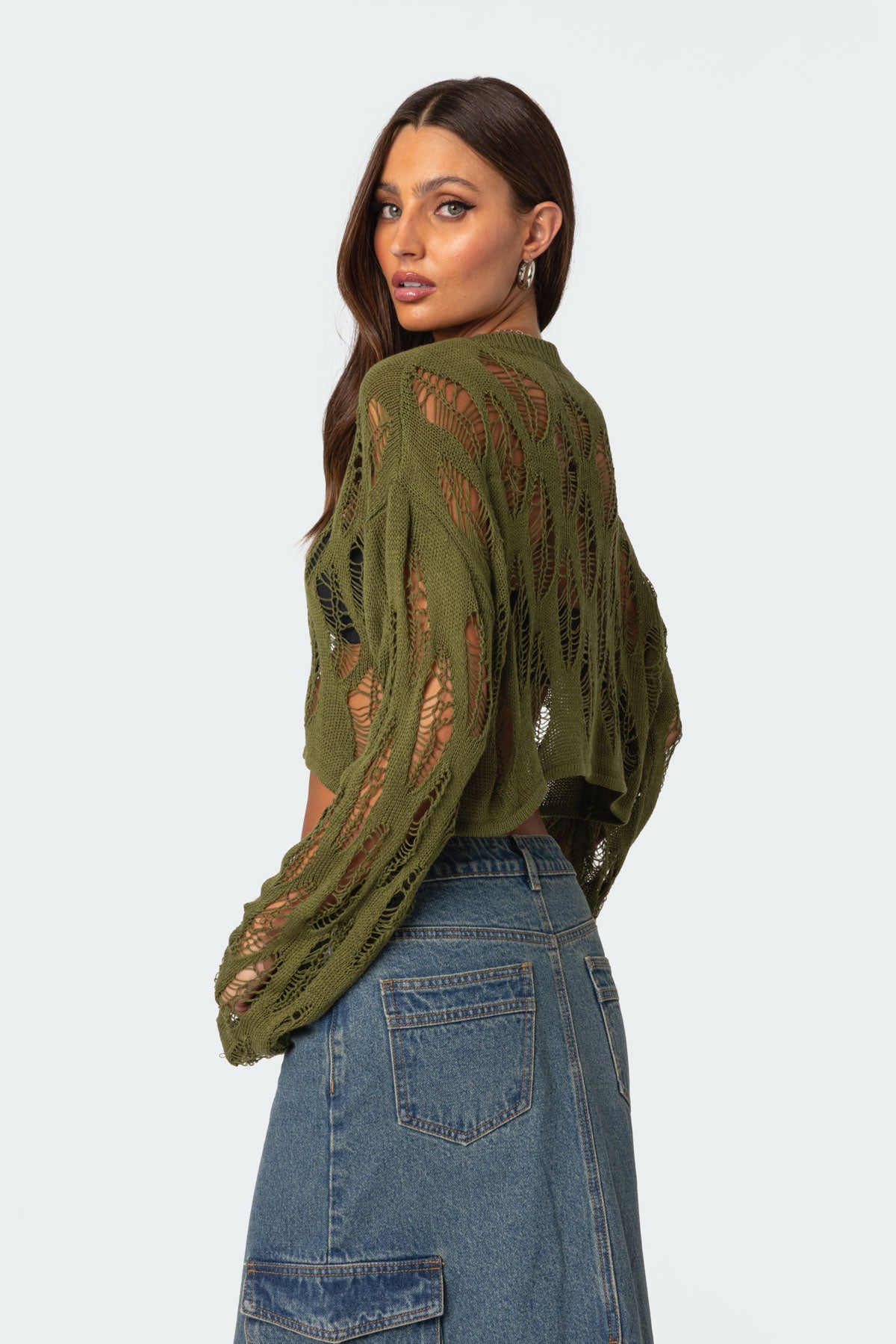 Clover Distressed Sweater