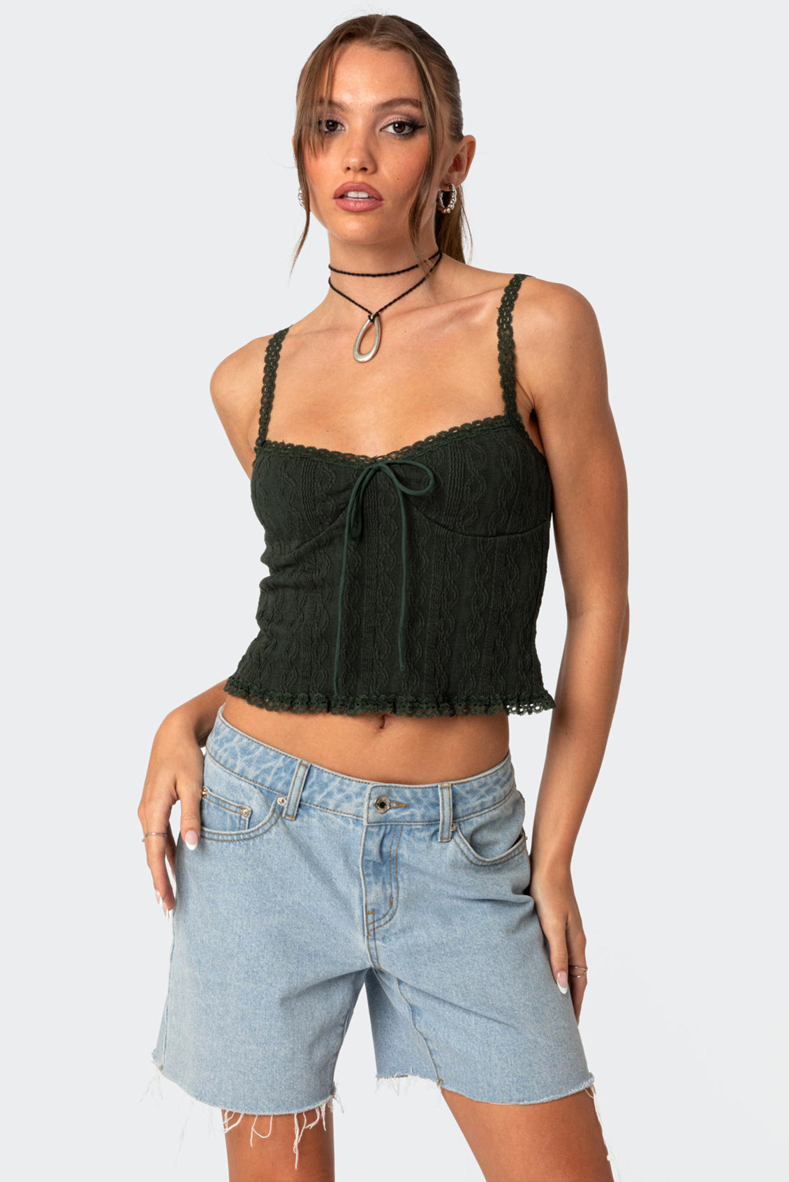 Lacey Knit Tank Top