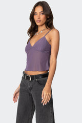 Serafina Sheer Mesh Tank Top