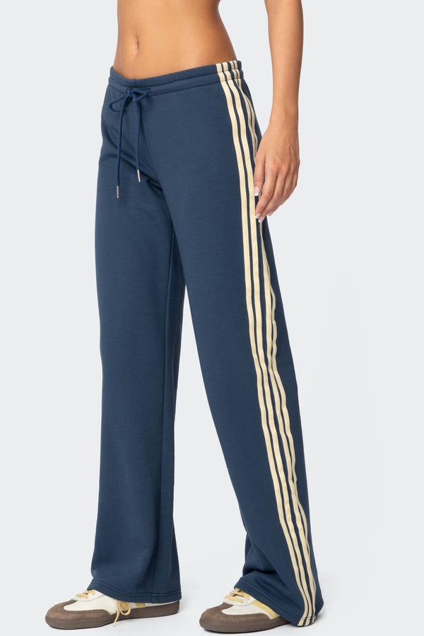 Averie Contrast Striped Sweatpants