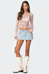 Lise Sheer Lace Top