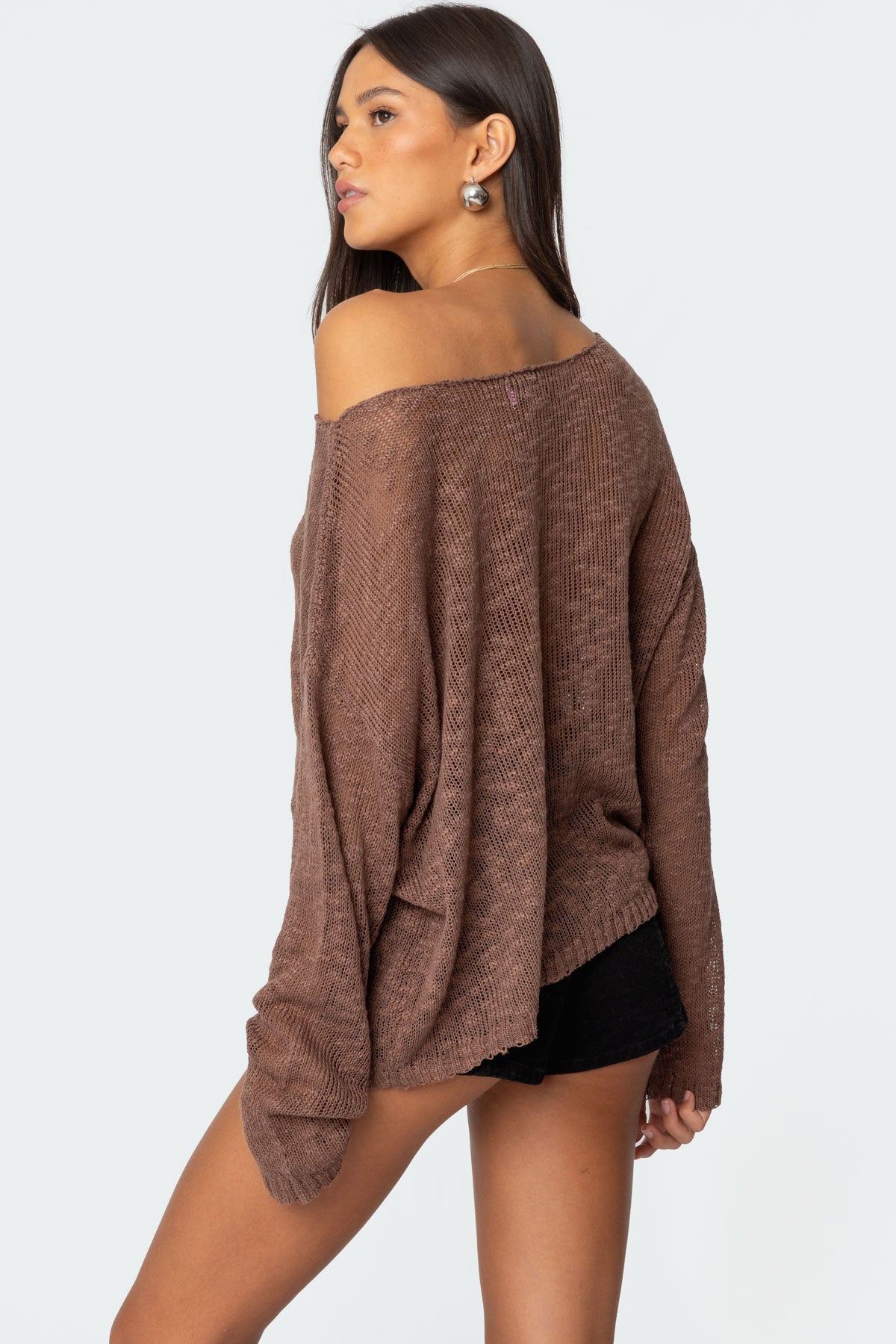 Bri Oversized Boat Neck Sweater