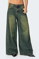 Shawn Washed Low Rise Jeans