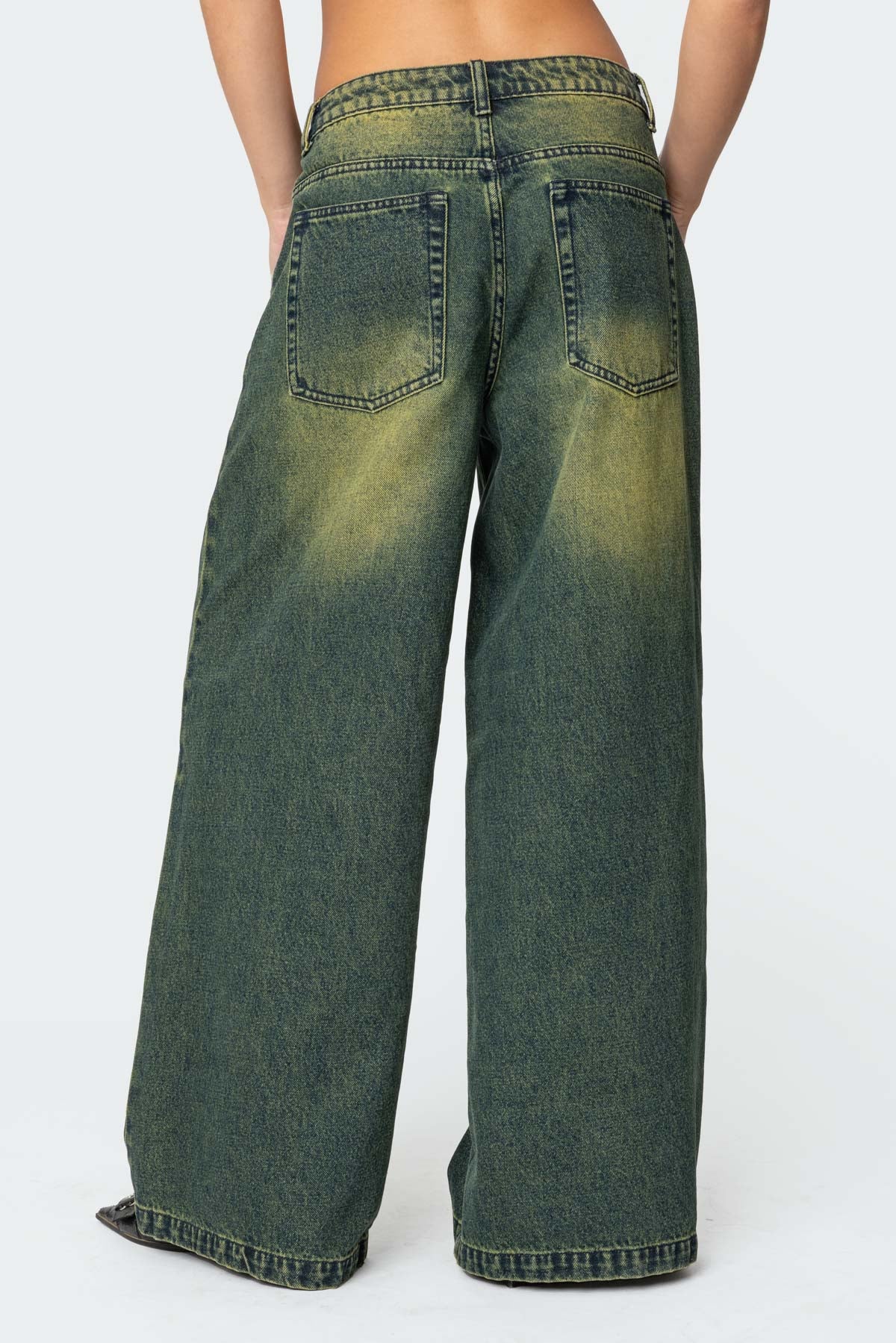 Shawn Washed Low Rise Jeans