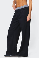 Gingham Boxer Detail Joggers