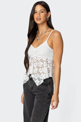 Orchid Sheer Lace Top