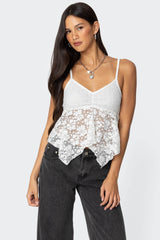 Orchid Sheer Lace Top