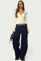 Jillian Low Rise Oversized Barrel Jeans