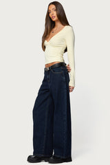 Jillian Low Rise Oversized Barrel Jeans