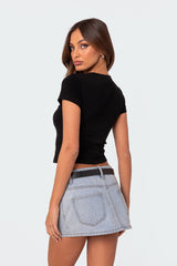 Better Basics Cropped T Shirt