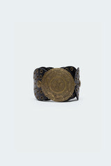 Faux Leather Western Disc Belt