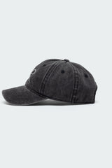 Embroidered Bow Washed Baseball Cap