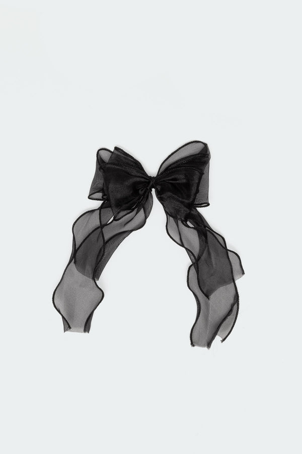 Frilled Bow Hair Clip