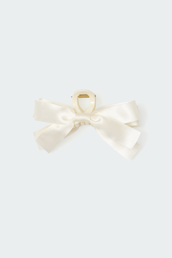 Satin Effect Bow Hair Clip