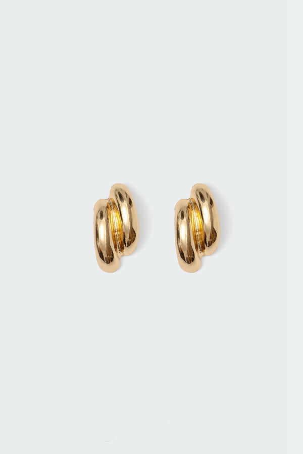 Two Time Chunky Stud Earrings