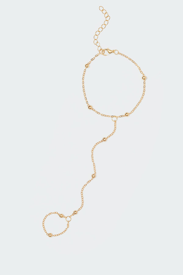 Metal Bead Hand Chain