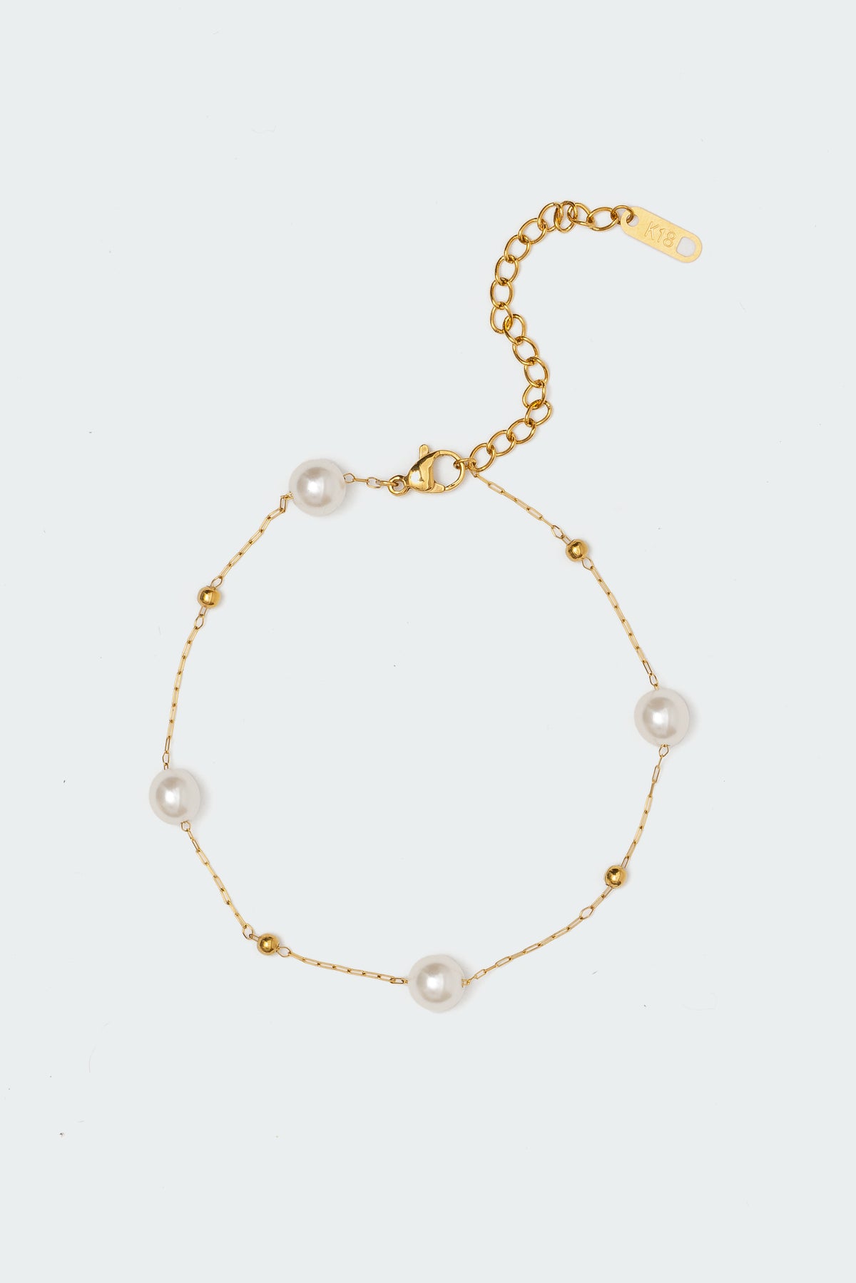 Spaced Pearl Anklet