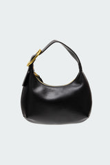 Buckle Strap Faux Leather Bag