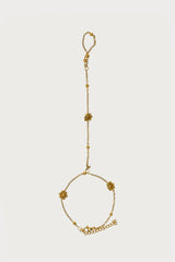 Flower & Bead Hand Chain