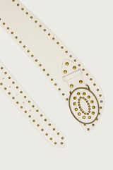 Studded Faux Leather Western Belt