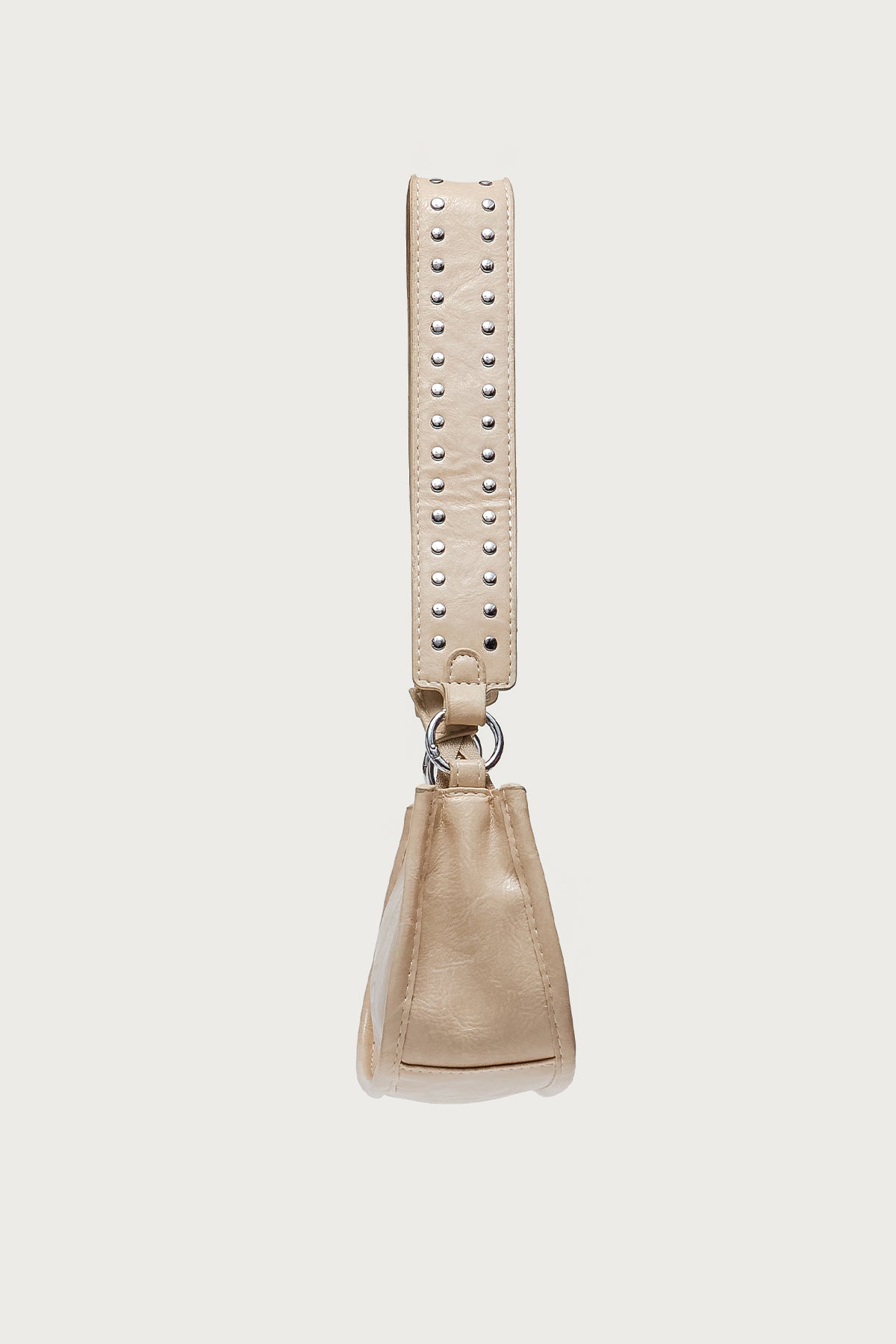 Studded Strap Faux Leather Bag