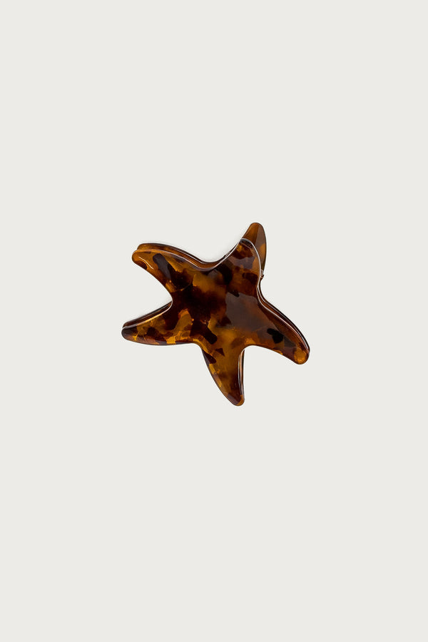 Tortoise Sea Star Hair Clip