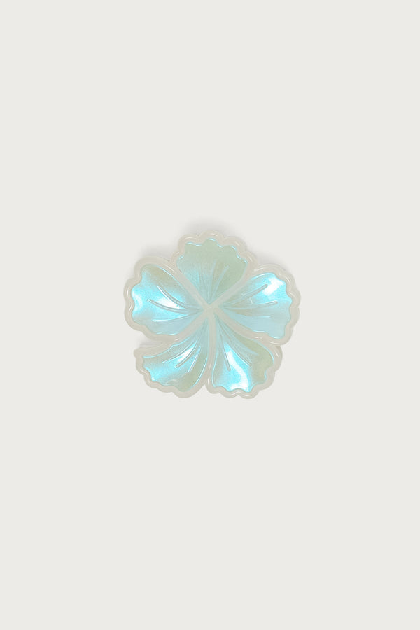 Iridescent Flower Claw Clip