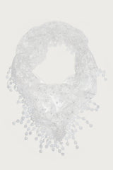 Sparkle Floral Sheer Lace Waist Scarf