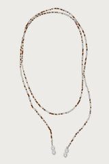 Pearly Beaded Wrap Necklace