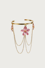 Tropical Flower Chain Arm Cuff