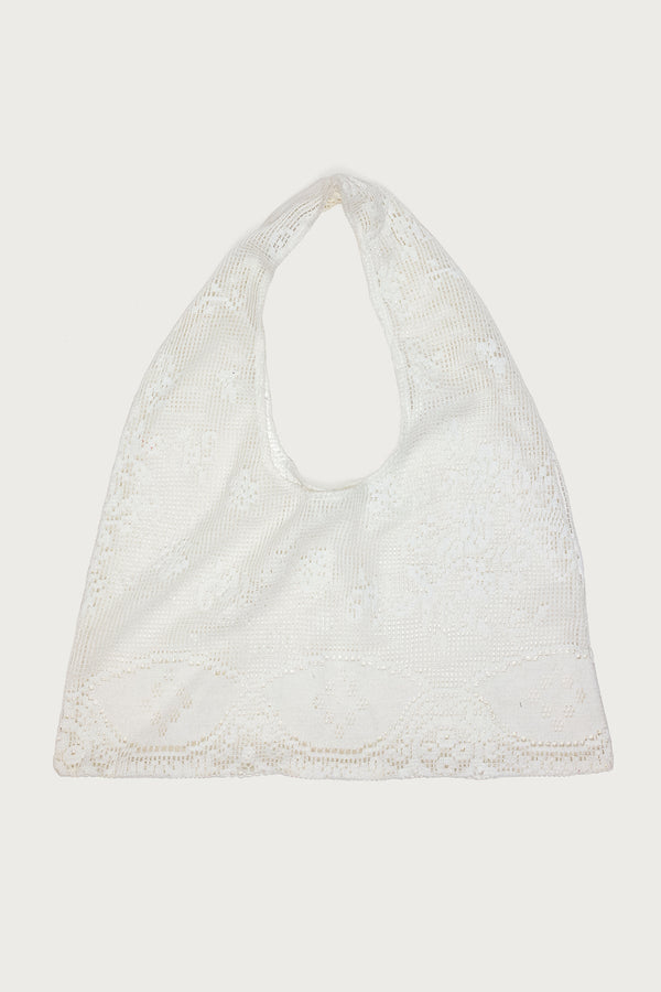 Floral Crochet Tote Bag