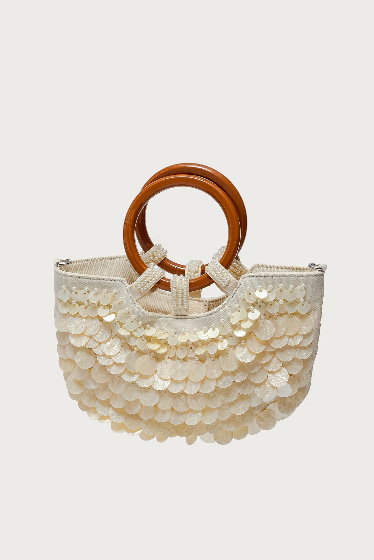 Iridescent Disc Hand Bag